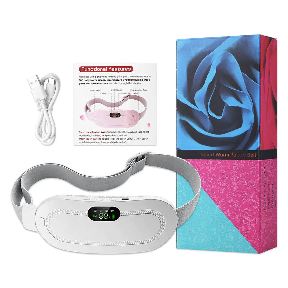 Ceinture Chauffante & Vibrante pour Crampes Menstruelles