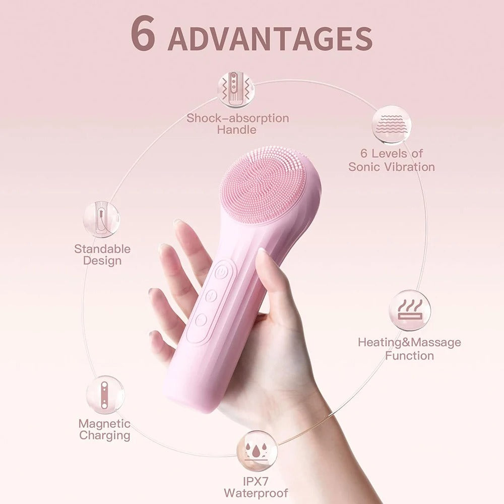 Brosse Nettoyante Visage Sonique Étanche